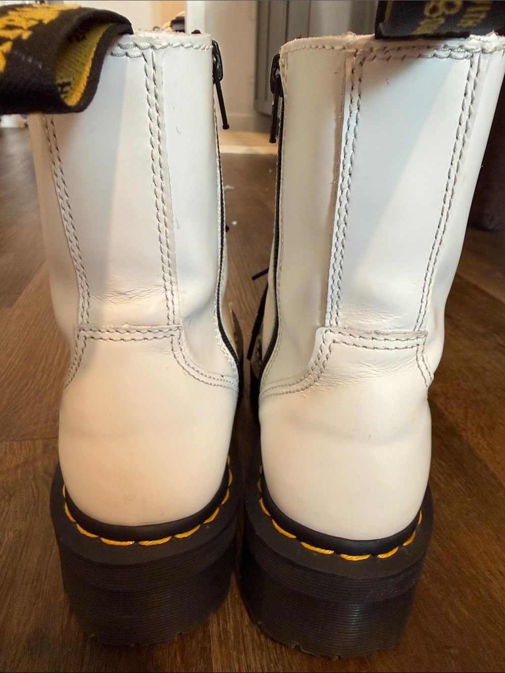 Dr. Martens White JADON Platform - Picture 3 of 5